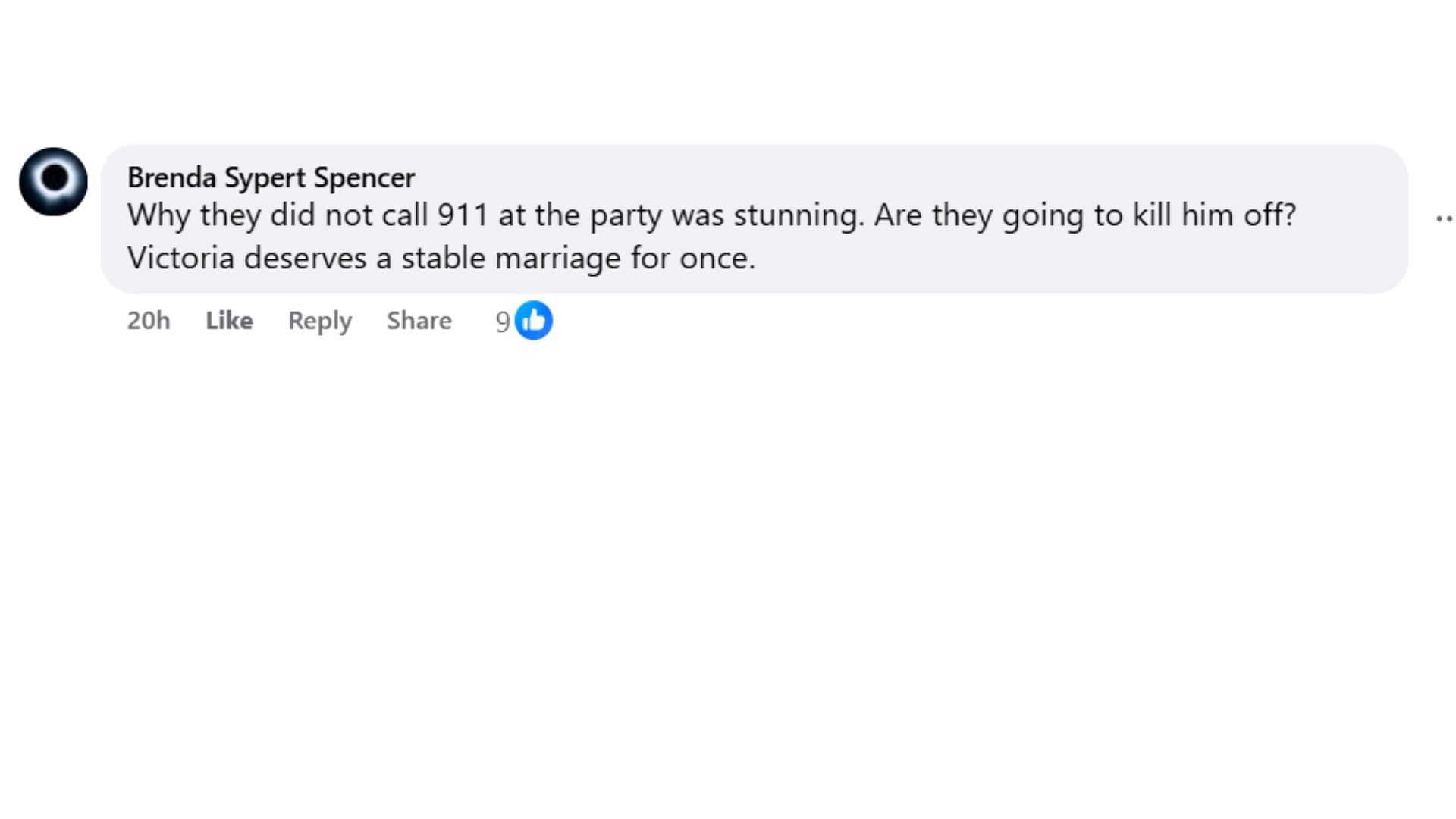 Comments by the fan on the post (Image via Facebook/@Wes Lerat)